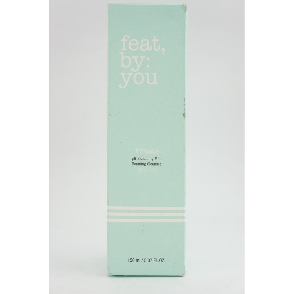 New In Box Feat By You ViTassie PH Balancing Mild Foaming Cleanser 150ml 5.07 Oz
